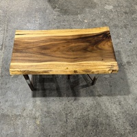 Grande table de salle à manger d'art de table en bois de noyer