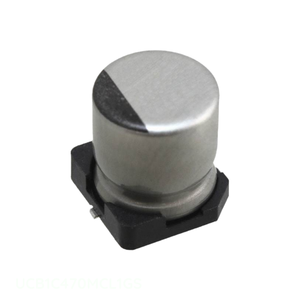 Distribuidor Autorizado, Condensador SMD de Aluminio UCB1C470MCL1GS de 47 uF, 20%, 16 V, Montaje en Superficie - Product Image 1