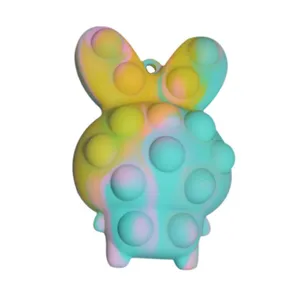 MHC Unisex Easter Bunny Pop It Soft Toy Pinch Eye Bouncing Ball in silicone per bambini giocattolo per bambini Easter Egg tema