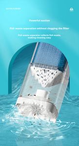Ultra Quiet Three-in-One <b>Fish</b> Tank Filter Submersible Aquarium Water <b>Pump</b> Oxygen Generator Wave Maker ABS 10L Built-in Water - Product Image 6