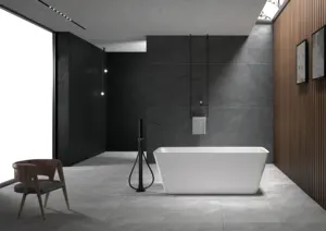 Luxus Großhandel Indoor Corner Umwelt freundliche Acryl Massage Stein freistehende Badewanne Tragbare Badewanne für Erwachsene