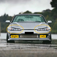 Couverture en verre pour phare avant, coque transparente pour phares, étui pour lentille pour Nissan Silvia S15 1999 2000