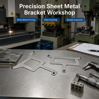 Support de montage découpé au laser sur mesure en acier inoxydable, plaque de fixation en tôle de type T pour l'électronique industrielle