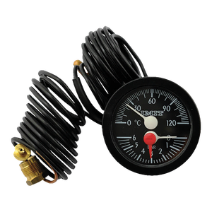 Termomanometro Capillare Industriale 52 mm in Plastica ABS Sensore di Temperatura Registratore Controllore Personalizzabile per Acqua OEM - Product Image 1