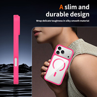 Coque de téléphone magnétique transparente premium pour iPhone 18 17 Pro Max, anti-jaunissement, antichoc, avec protection de l'objectif surélevée