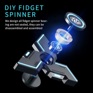 Luminous Anti-Anxiety Fidget <strong>Spinner</strong> Metal Fidget <strong>Spinner</strong> <strong>Figit</strong> Hand Toy for Relieving Boredom ADHD Anxiety - Product Image 2