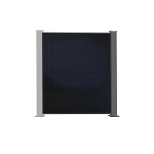 Panneau de clôture de confidentialité en bois WPC pour l'extérieur avec clôture solaire Système photovoltaïque combiné avec panneau Wpc Écrans de confidentialité - Product Image 3