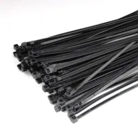 Diri Penguncian Dasi Kabel Nylon66 Kabel Ties Hitam Zip Tie 4Inch 2.5Mm * 100Mm
