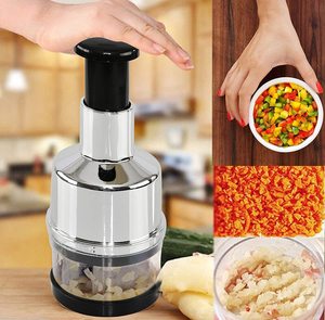 Manual Hand Press Garlic Onion Chopper Vegetable Food Cutter Processor Dicer - Product Image 2