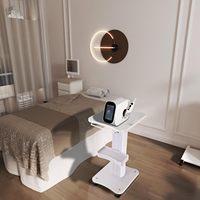 Chariot de Salon de Luxe à Roulettes pour Outils de Beauté avec Support et Roues Universelles Silencieuses – Chariot de Coiffure et Esthétique