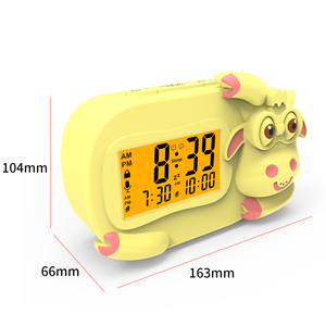 Reloj despertador digital zazu sam con lámpara nocturna, nuevo diseño bonito de animal, entrenador de sueño, oferta - Product Image 3