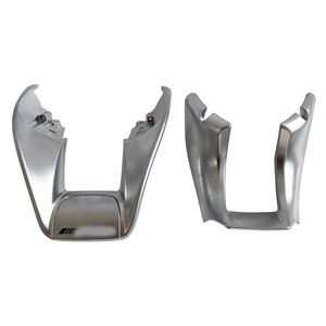 Dash Frame For Mercedes-Benz Silver Polished Finish With Glue Tape Or Screws Installation - Product Image 1
