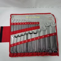 Jeu de clés à cliquet combinées 26 pièces avec sac, kit de clés à fourche, outils à main pour réparations domestiques