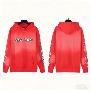 Sudaderas con Capucha Hell Men de Alta Calidad, Listas para Enviar, Color Sólido, Otoño, Ecológicas, Corte Regular, 100% Algodón, Hellstarring 2026 - Product Image 3