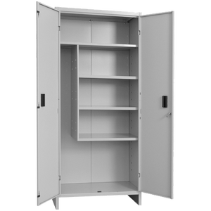 Pratiko 60x40x180h Armoire à balais Armoire de rangement d'outils - Product Image 1