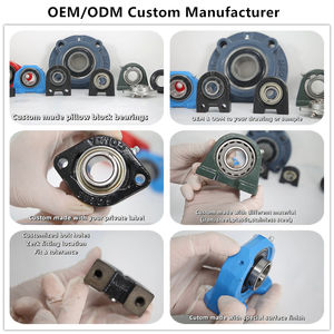 ลูกปืนเหล็กโครเมียมแบบมีร่องล็อคตรงกลางวงแหวนด้านในกว้างขึ้น รุ่น LDK Insert Bearing  สำหรับเครื่องตัดหญ้า รุ่น UE204 UE205 UE206 UE207 UE208 - Product Image 4