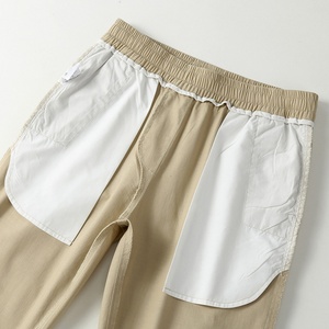 Spring New <b>Men's</b> Embroidered Canvas Mid Rise Straight Stretch Eco-Friendly Casual <b>Overalls</b> Pants 100% Cotton Midweight - Product Image 6