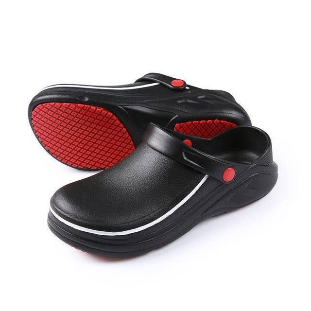 DN8513 Large Size Non-slip Clog Sandal Anti-slip Hotel Kitchen Safety Shoe Work EVA Clog Chef Uniform Medical Shoe in Stock