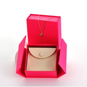 GALMPKG Factory Luxury Custom Logo Printed Cardboard Bracelet Necklace Ring Magnetic Double Door <b>Opening</b> Jewelry Packaging Box - Product Image 5