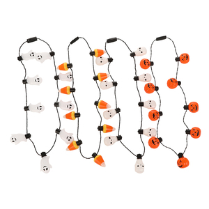Halloween LED <b>Candy</b> Corn <b>Necklace</b> Eco-friendly Glowing Party Accessory for Costume Decoration Graduation Day Valentine's Day - Product Image 6