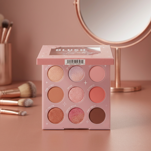 Funda de Cartón Biodegradable Personalizada con Recorte de Espejo para Empaque de Paleta de Sombras de Ojos Multicolor - Product Image 3