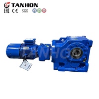 Réducteur de vitesse industriel TANHON à double étage KAB127R87 avec moteur de frein YEJ, rapport 213, montage M1
