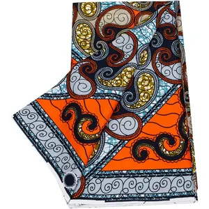 Hot Sale High Quality 6 Yards Super Holland 100% Nigerian Ankara Guaranteed New Wholesale African Kitenge Java Wax Design Fabric