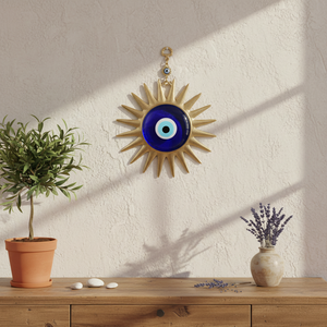 22x17cm verre mauvais yeux ornement mural accrocheur décoration murale - Product Image 3