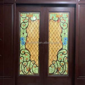 Vidrio Artístico Tiffany Estilo Americano Personalizado, Vidrio Decorativo para Puertas y Ventanas - Product Image 3