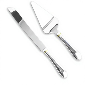 Luxurious American Style 2-Piece Cake Server Set Eco-Friendly Stainless Steel Cake Server <b>Knife</b> Set For Cake Dishwasher Safe - Product Image 1