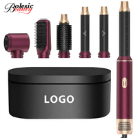 Brosse à air chaud multifonctionnelle 5 en 1, brosse sèche-cheveux 1000W, styler capillaire pour salon, maison, voyage, coiffure féminine, vente en gros