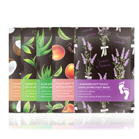 Masque hydratant pour les pieds et les rides Kami Organic, au beurre de karité et à l'huile de coco, masque exfoliant hydratant pour les pieds secs et gercés, cadeau pour hommes/femmes