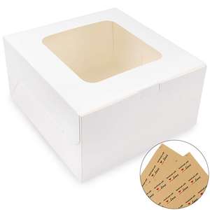 Caja plegable <span class=keywords><strong>para</strong></span> Tartas, alta calidad, 10x10x5 pulgadas, precio barato - Product Image 2