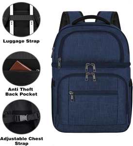 Custom Factory <b>Cooler</b> <b>Backpack</b> Insulated <b>Backpack</b> <b>Cooler</b> Leakproof Double Deck InsulatedCooler Bag - Product Image 2