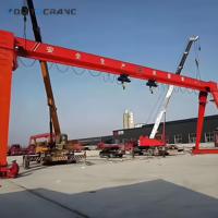 Grúa Pórtico MH de 10 Toneladas Montada sobre Riel, Grúa Pórtico Eléctrica de Viga Única con Capacidad de 20 Toneladas