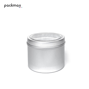 Boîte en aluminium de 150 ml pour bougies solides et baumes d'aromathérapie - Emballage type boîte à thé en stock, vente en gros - Product Image 2