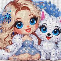 Autocollant décoratif pour salon, fait main, peint à la main, entièrement orné de diamants, nouveau style, haute valeur, motif animalier de dessin animé