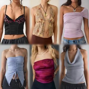 Déstockage Usine 2026 : Lots de Crop Tops Décontractés d'Été pour Femmes – Expédition Aléatoire du Stock - Product Image 2