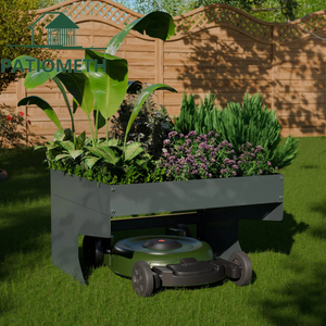<span class=keywords><strong>Abri</strong></span> pour tondeuse robot avec jardinière, <span class=keywords><strong>en</strong></span> acier galvanisé résistant aux intempéries et aux UV, pour le rangement <span class=keywords><strong>de</strong></span> tondeuses automatiques <span class=keywords><strong>en</strong></span> extérieur - Product Image 2
