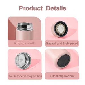 Smart Stainless Steel Vacuum Insulated <b>Thermos</b> Cup-Portable Compact & Cute Design with Engraving 6-12 Hours Thermal Insulation - Product Image 3