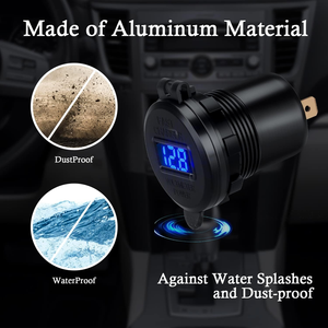 Nouveau <span class=keywords><strong>chargeur</strong></span> de voiture à charge rapide 12V/24V <span class=keywords><strong>3</strong></span> ports double 45W PD Type-C et 18W QC3.0 USB avec protection IP65 pour <span class=keywords><strong>bateau</strong></span>/camping-car/moto - Product Image 3
