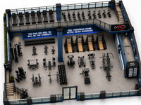 Centre de remise en forme de 500 m², solution tout-en-un, ensemble complet de machines de musculation commerciales et d'équipements d'entraînement aérobie en provenance de Chine