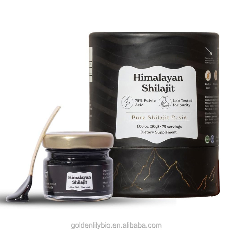 OEM Pure Himalayan Shilajit Resin Gummies with 50% Fulvic Acid and 85+ Minerals Shilajit Extract for Energy and Immune Support