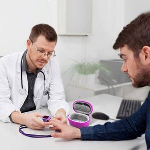 Colorful EVA Travel Medical Storage Bag Protective Hard Case Zipper Carry <b>Pouch</b> Box for Fingertip Pulse Oximeters - Product Image 5