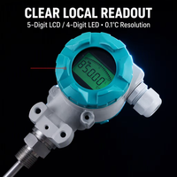 Transmetteur de température numérique intégré intelligent MTR430 : LCD, programmable, K,B,E,J,N,R,S,T,PT100 RTD, sortie HART/RS485/4-20mA
