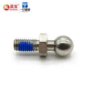High Quality Non-standard Custom Shaped Screws Ball Studs M5M6 Stainless Steel Hex Flange Washer Round Ball Head Bolt