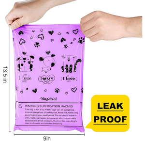 Özel Logo biyobozunur Pet atık torbaları Compostable köpek atık kaka poşetleri - Product Image 6