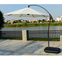 Parapluie d'extérieur articulé avec bras articulé, ombrelle, pour jardin et patio