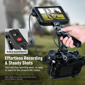 Neewer Nato xử lý hàng đầu với nút ghi, thoải mái Silicone grip với QR Nato kẹp, <span class=keywords><strong>3</strong></span>/8 "arri định vị lỗ, lạnh Giày 1/4" - Product Image 3