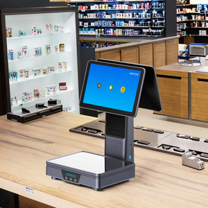 Sistema POS avanzado de doble pantalla con impresora dual Reconocimiento de productos AI y cálculo automático de peso - Product Image 1